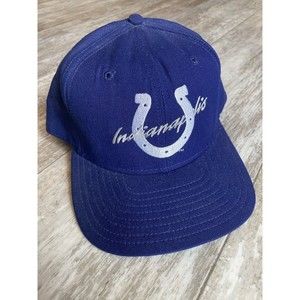 Vintage 90s Indianapolis Colts New Era Pro Model Snapback Hat Made in USA